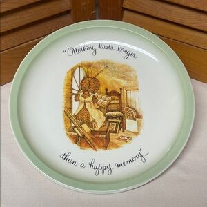 Vintage 1972  Holly Hobbie Collector Plate